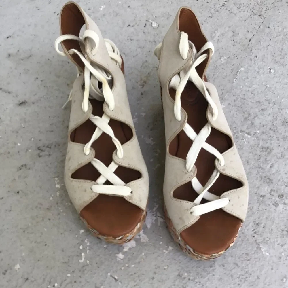 See by Chloe lace up wedge